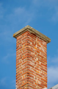 a beautiful masonry chimney