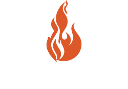 The Fire Factory Logo with Flame